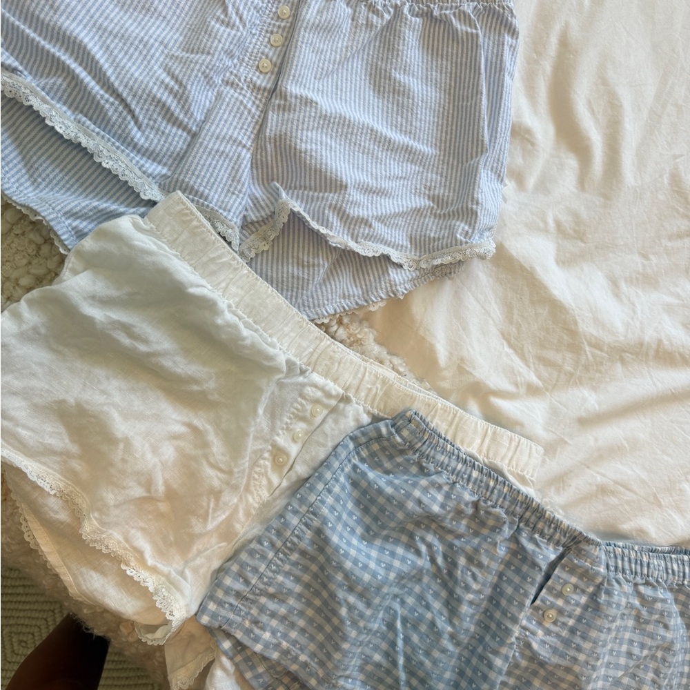 brandy boxer shorts 💙🤍